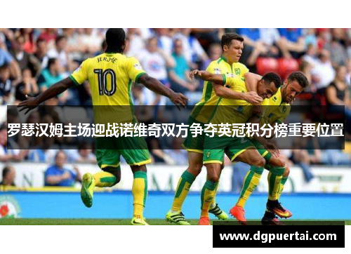 罗瑟汉姆主场迎战诺维奇双方争夺英冠积分榜重要位置